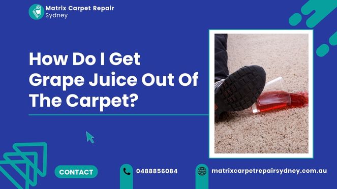 How Do I Get Grape Juice Out Of The Carpet?